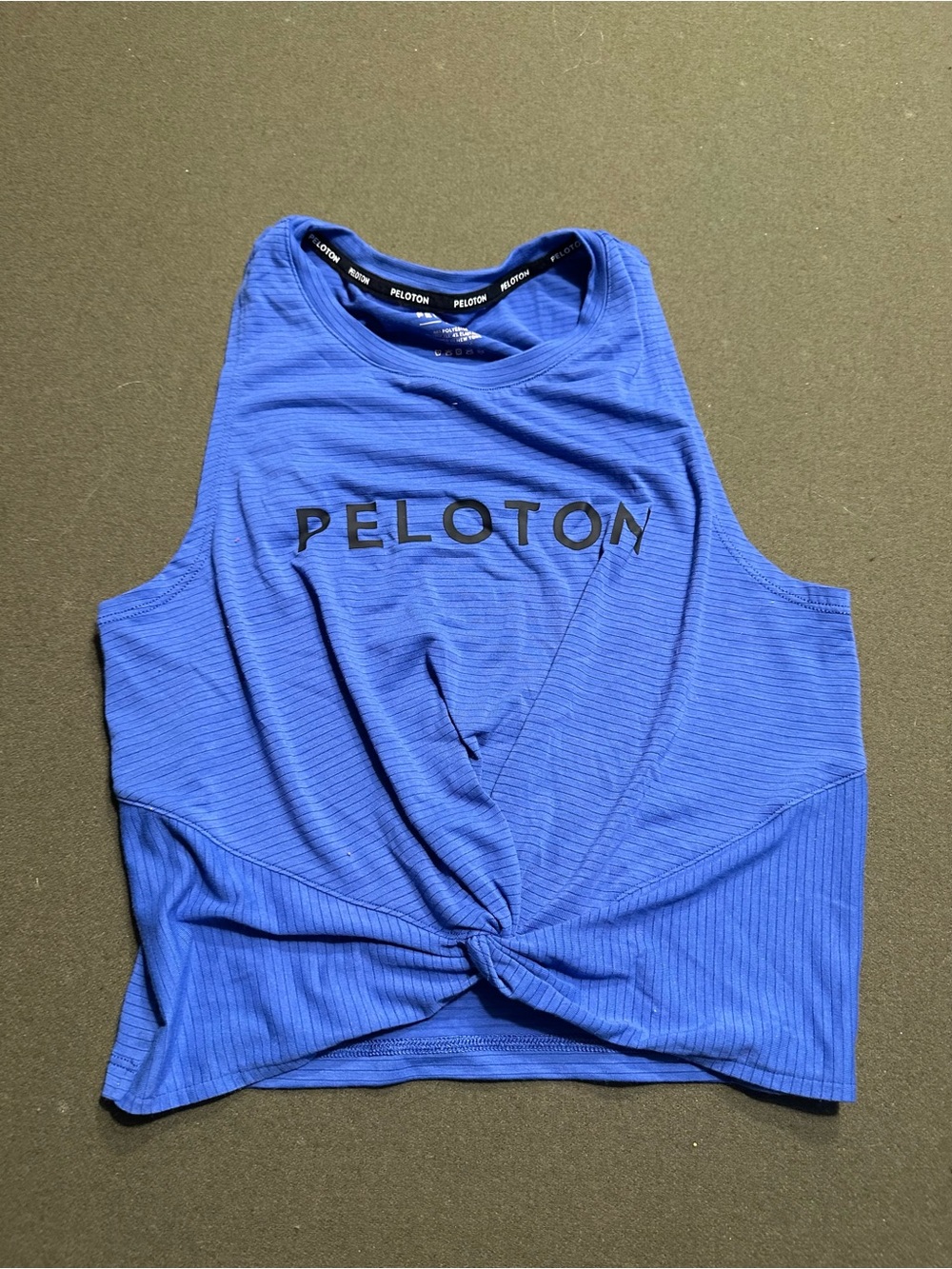 Peloton Women's Blue Twist-Front Tank Top XS worn once